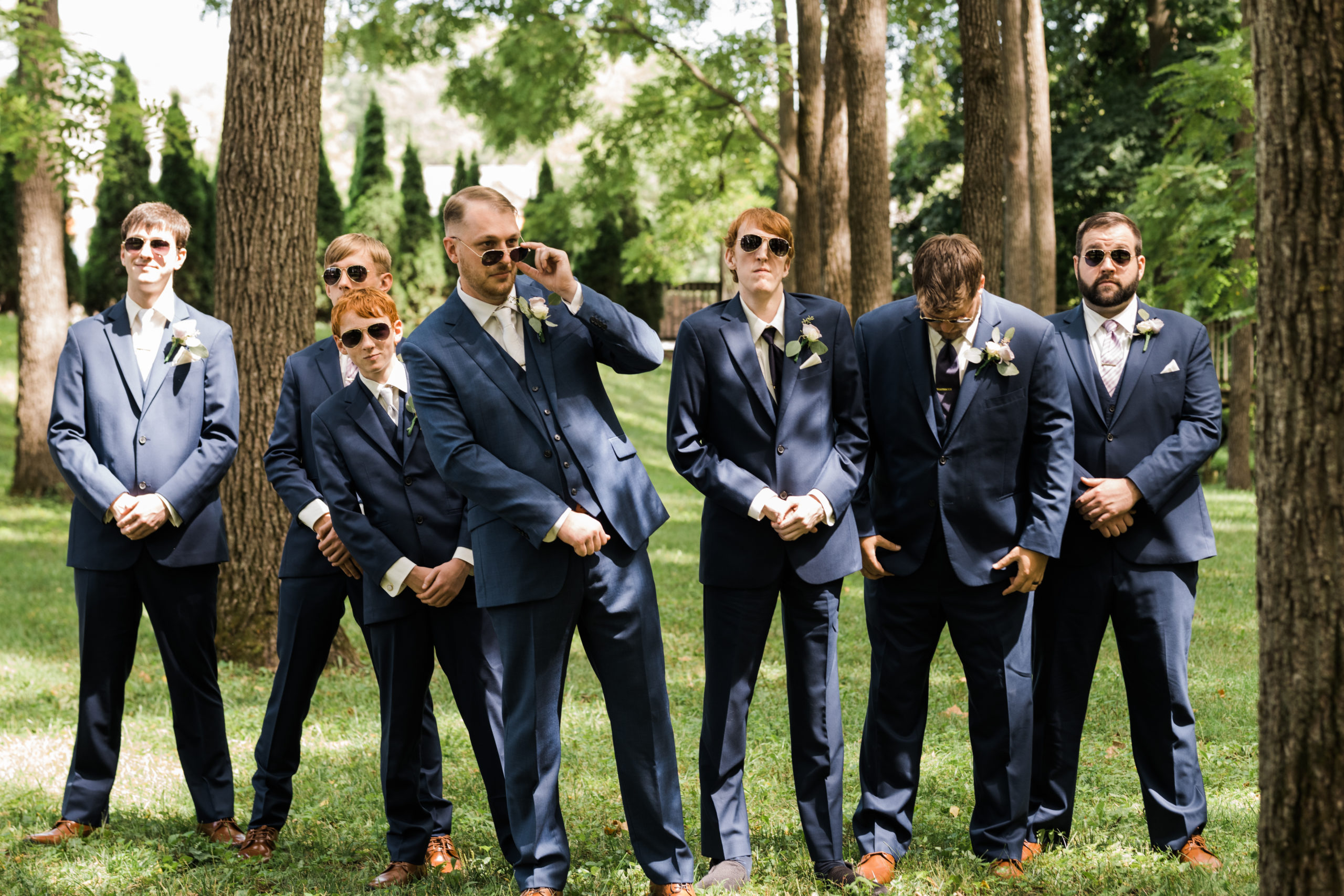Cool groomsmen photo Black Iris wedding Carmel, Indiana