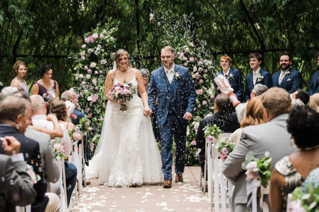 Bubble Exit Black Iris Estate Wedding photo