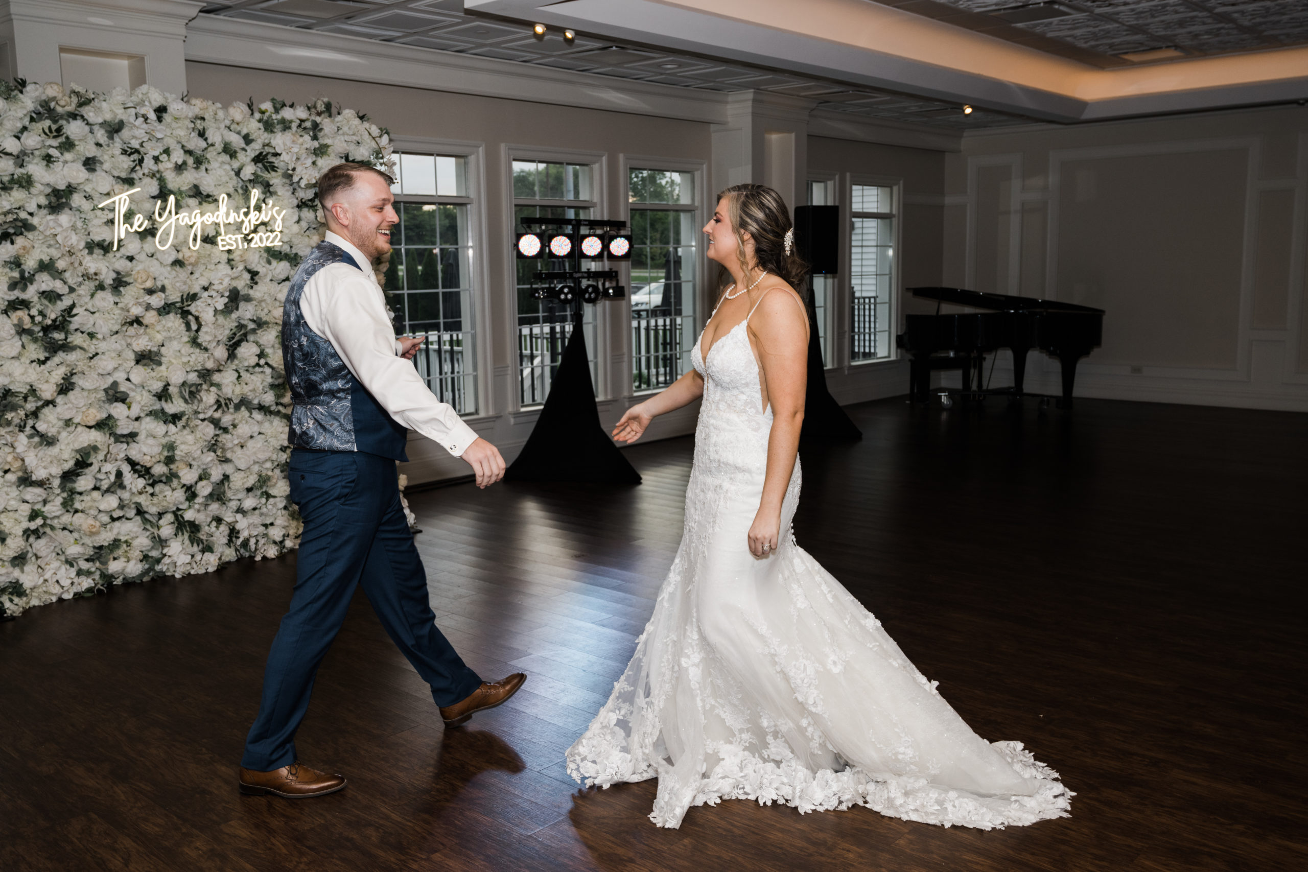 First dance Black Iris wedding Carmel, Indiana