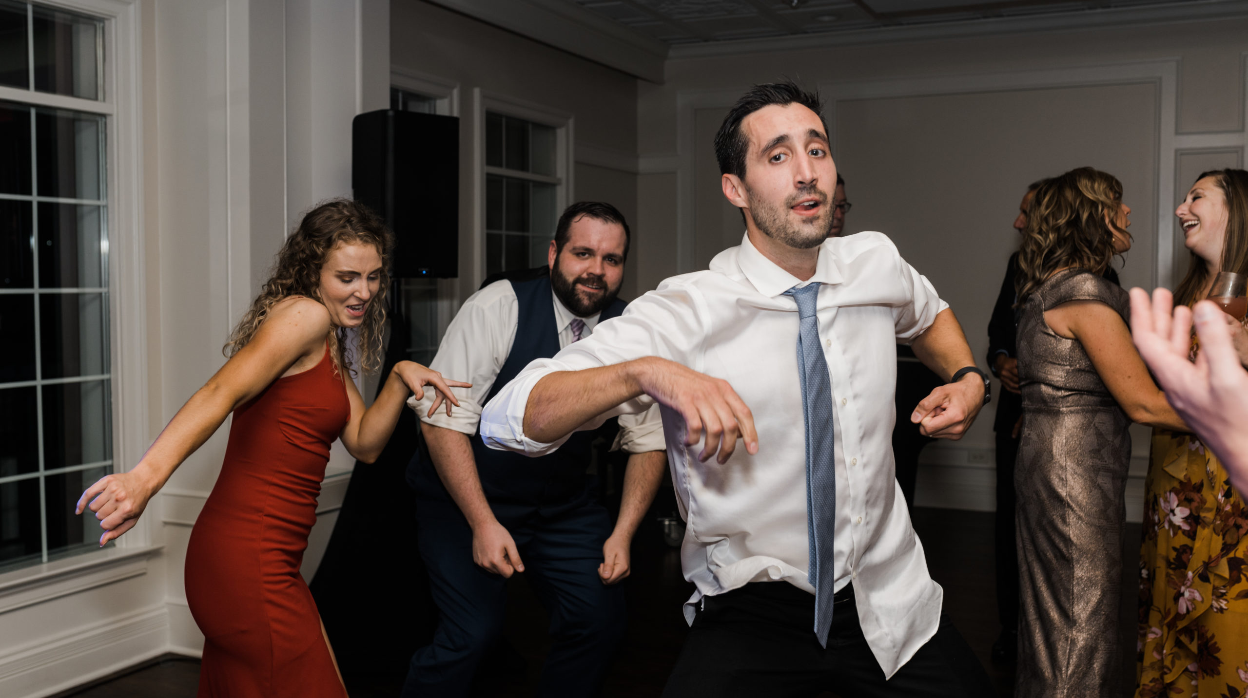 Dancing photos Black Iris Estate wedding day Carmel, Indiana